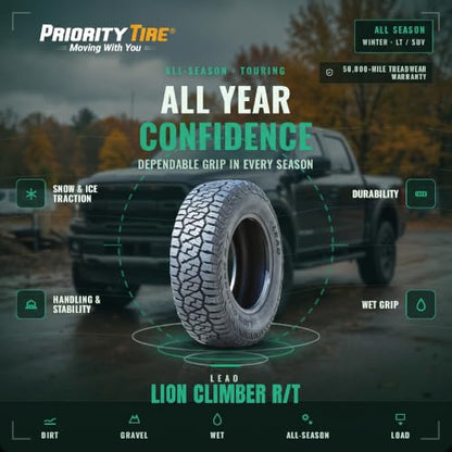 Leao Lion Climber R/T LT35X12.50R20 125Q Rugged Terrain F (12 Ply) Tire