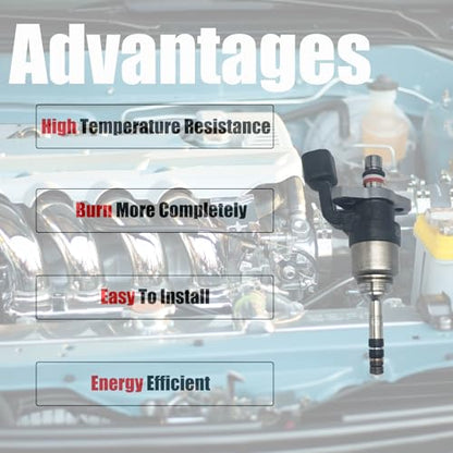 Fuel Injectors 12709231 Compatible with Chevrolet Equinox 1.5L 2023-2024 for GMC Terrain 1.5L 2023-2024 4 pcs - size: 12709231