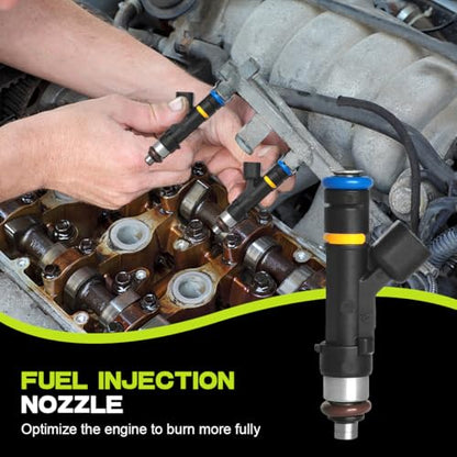 Fuel Injector For Mazda 3 2004 2005 2006 2007 2008 2009 2010 2011 2012 2013 - size: For Mazda 3/5/6/MX-5 Miata 2.0L/2.3L (2004-2015)