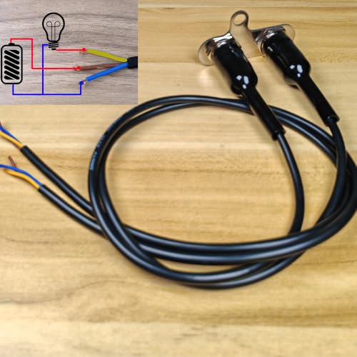 Gebildet 2pcs Universal Latching Stainless Steel Blue LED Motorcycle Switch 5A/12V ON-OFF Handlebar Adjustable Mount Waterproof Switches Button - color: Blue LED-Latching*2