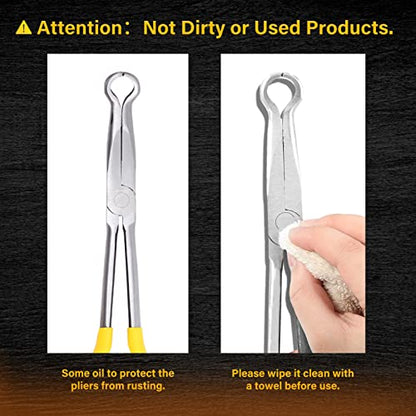 SPEEDWOX Long Reach Hose Grip Pliers Ring Nose Pliers 11 Inches - style: Circle