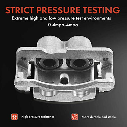 A-Premium Front Right Passenger Disc Brake Caliper with Bracket - style: Front Passenger Side