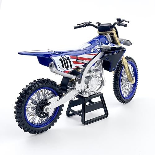 OEVTVR Dirt Bike Motorcycle Model – 1:12 Scale Diecast No. 101 Motocross Motorbike with Realistic Details, Alloy Body, Display Gift for Enthusiasts