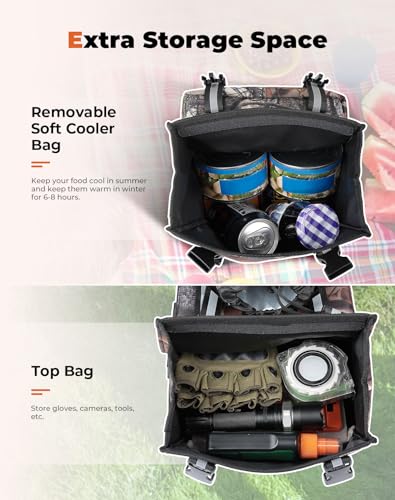 KEMIMOTO ATV Fender Bag Water-resistance Bags With Drink Holder Camo - color: Camo