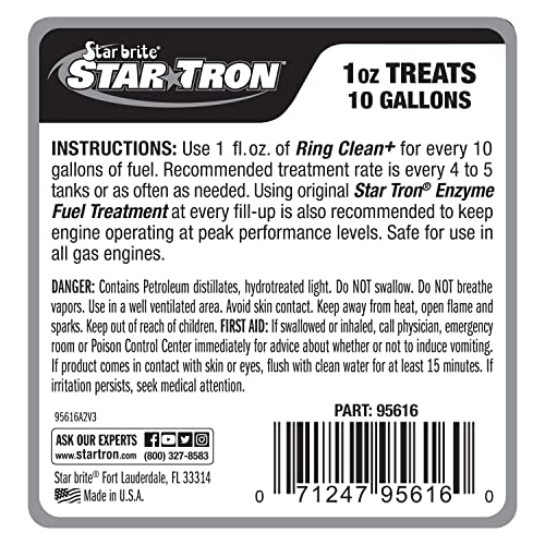 Star Brite Star TRON Ring Clean Plus Deposit Control Engine Treatment - style: 16 Ounce