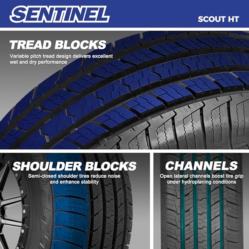 Set of 2 Sentinel Scout HT 265/70R16 112T All-Season Tires - size: 265/70R16