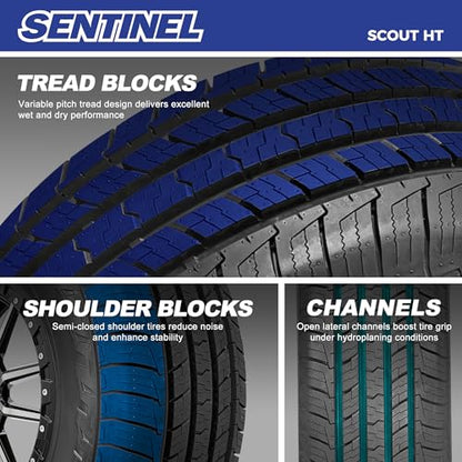 Set of 2 Sentinel Scout HT LT265/70R18 124/121S 10PR E All-Season Tires - size: LT265/70R18