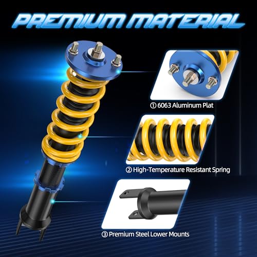 Height Adjustable Coilover Lowering Kit Compatible with 2008-2012 Accord