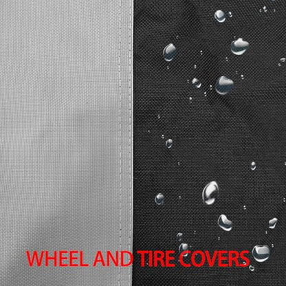 600D Oxford Spare Tire Cover with Handle for Jeep RV