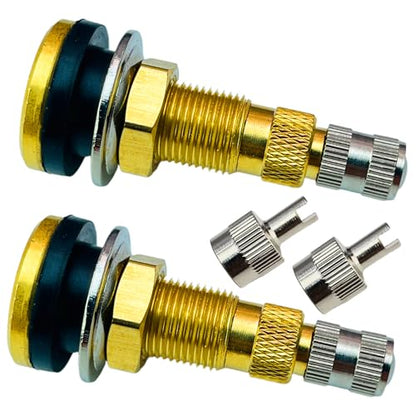 TR618A Tire Valve Stems,Tubeless Air Liquid Tractor Valve Stems for Tubeless Tires, Industrial Agricultural Wheels, Clamp-in Tire Valve Stems (Pack of 2) - size: TR618A-2pcs