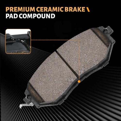 D1078 Front Ceramic Brake Pads Kit Fit For Subaru Legacy 2005-2019, For B9 Tribeca 2006-2007, For Tribeca 2008-2014, For Outback 2010-2019, For Forester 2014-2018, For WRX 2015-2021 - style: HZ1078