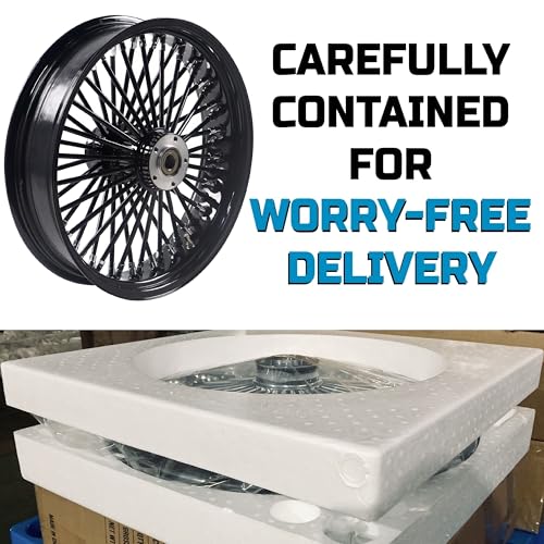 FatFlex 18" Rear Wheel Fat Spokes 4.25" Rim for 08-up - style: 18"x4.25", Black+Black+Black