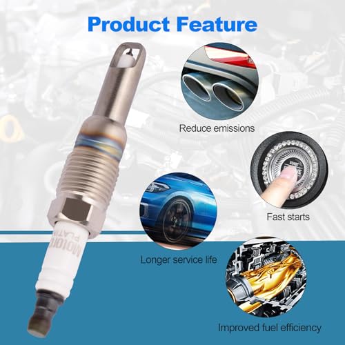SP546 Spark Plugs Compatibile with Ford Expedition for F-150 F-250 Super Duty for F-350 Super Duty for Lincoln Mark LT for Navigator, 5.4L 6.8L V8 V10 Engine Replacement for SP421 SP515 - style: SP546