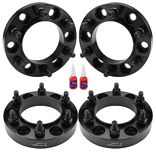 FLYCLE 6x5.5 Hubcentric Wheel Spacers 1 Inch for 1995-2023 Tacoma 4Runner, 6x139.7mm with 12x1.5 Studs 106mm Center Bore Forged Wheel Spacer for Tundra FJ Cruise Fortuner Sequoia GX460 GX470 - size: 1 Inch