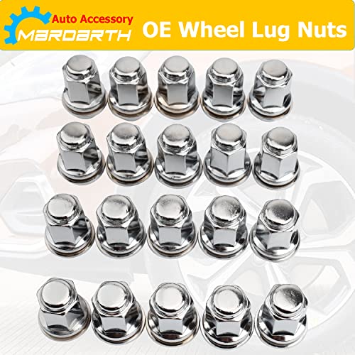 14x1.5mm OEM Style Factory 1.85 Inch 7/8 22mm Hex Mag Washer Lug Nuts,20PCS - color: Chrome, size: M14x1.5