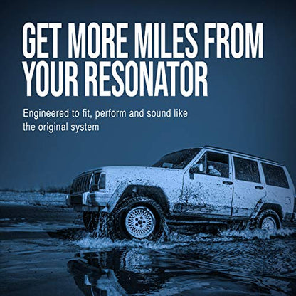 Walker 55358 Direct Fit Exhaust Resonator and Pipe Assembly 2.25" Inlet (OD) 2.5" Outlet (OD) for Ford Explorer Sport Trac