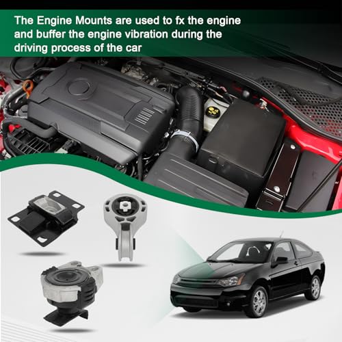 SCITOO Engine Motor and Transmission Mount Set for Ford for Focus 2008-2011