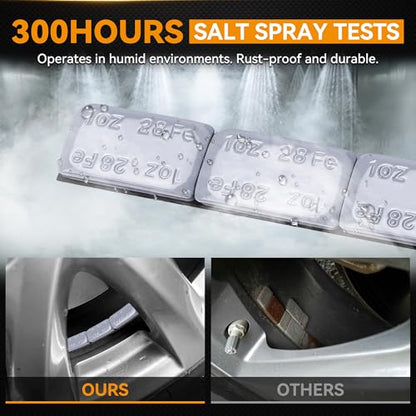 PROEZE Wheel Weights Gray 1oz,72 oz/Box,1 Ounce Stick on Wheel Weights for Cars, Trucks, SUVs, Motorcycle and Others - color: gray