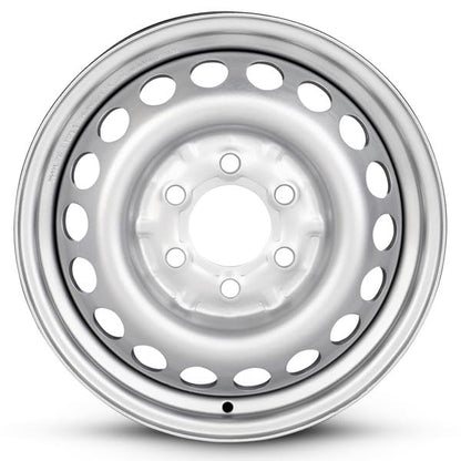 16x6.5 in Steel Wheel Rim 6 Lug 130mm 54mm Offset 84.5mm CB| Powder-Coated Silver finish Fits 2014-2024 Mercedes-Benz Sprinter 2500 | New OEM Replacement | 91040113009090 - color: Silver, size: 2014-2024 Sprinter 2500 - 16x6.5 inch