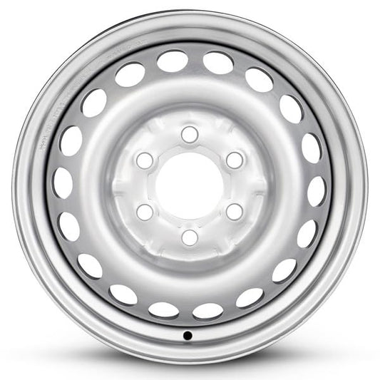 16x6.5 in Steel Wheel Rim 6 Lug 130mm 54mm Offset 84.5mm CB| Powder-Coated Silver finish Fits 2014-2024 Mercedes-Benz Sprinter 2500 | New OEM Replacement | 91040113009090 - color: Silver, size: 2014-2024 Sprinter 2500 - 16x6.5 inch