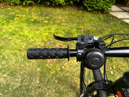 Bike Grips Bicycle Handlebar End Grips Replacement Handle Bar Grips Non-Slip Soft Rubber Protector for Mountain Bike Tricycle Wheel Chair - color: BLACK