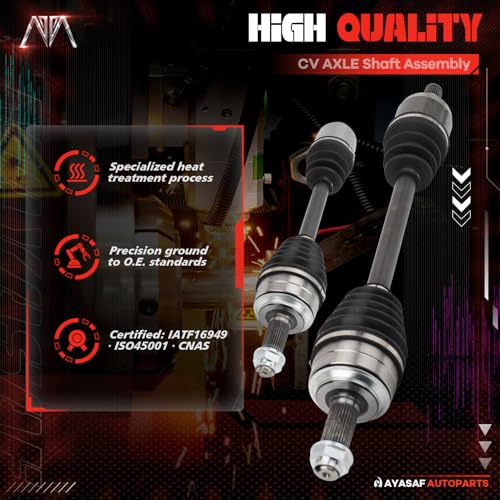Front Left and Right CV Axle Shaft Assembly for Honda Accord 08-12 - size: 604250*1+604251*1