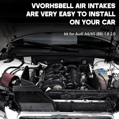 Cold Air Intake for 2008-2012 Audi B8 A4/A5 1.8/2.0T TFSI - size: 08/12 Audi A4/A5 B8 1.8/2.0TFSI Gen1/2