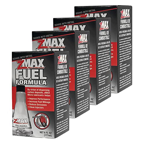 zMAX 58-106 - Fuel Formula - Easy to Use - Fuel Treatment Reduces Carbon Build-Up & Lubricates Metal Extending Life of Vehicle - Runs Efficiently Improving Gas or Diesel Mileage - 6 oz. - 4 Pack - size: 4pk