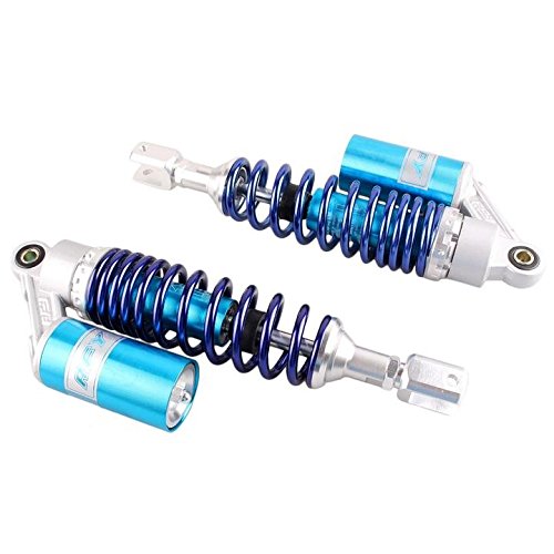 320mm Pair Rear Motorcycle Shock Absorbers Suspension Eye to Clevis Universal for Kawasaki Honda Yamaha Suzuki Blue - color: 320mm Blue