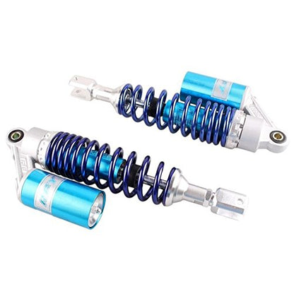 320mm Pair Rear Motorcycle Shock Absorbers Suspension Eye to Clevis Universal for Kawasaki Honda Yamaha Suzuki Blue - color: 320mm Blue