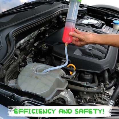 SWANLAKE 200cc Fluid Extractor, Extraction&Fill Pump,Fluid Syringe Pump Manual Suction Vacuum Fuel Car Transfer - color: 200ML Green
