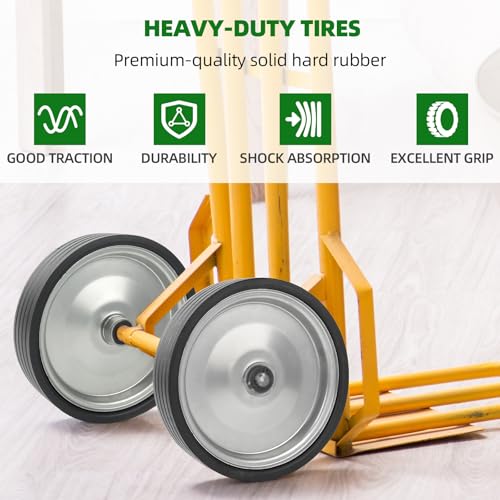 AR-PRO 10"x2.2" Flat Free Solid Rubber Replacement Tires, 2-Pack - size: 10"x2.2
