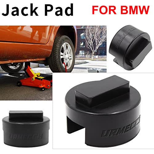 Universal BMW & Mini Jack Adapter - Slotted Rubber Square Polyurethane Jack Pad Frame Rail Protector (2 Pack)