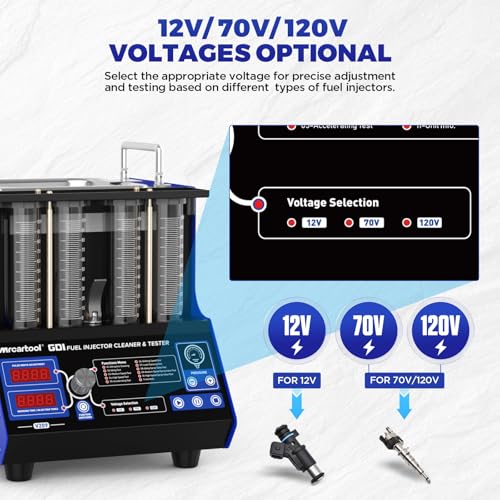 MR CARTOOL Fuel Injector Cleaner Machine for GDI/EFI/FSI Injector Testing - size: GDI V209