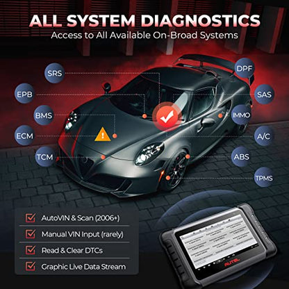 Autel Scanner MaxiCOM MK808S: All Systems Bidirectional OBD2 Scan Tool