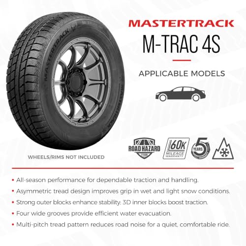 4 Sets Mastertrack M-TRAC 4S Passenger 205/55R16 91V 3PMSF Touring Tires - size: 205/55R16