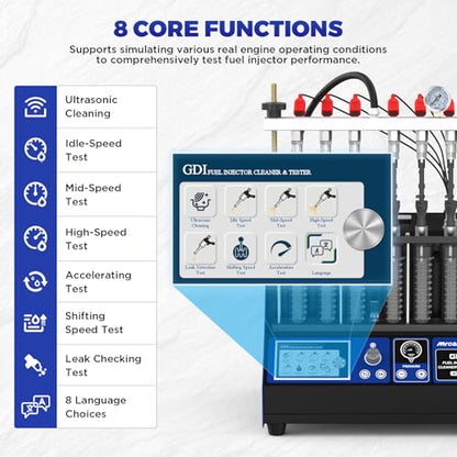 V311 Fuel Injector Cleaner Machine for GDI/EFI/FSI Injector Testing - size: GDI V311