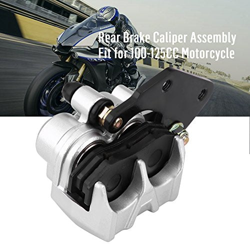 Motorcycle Brake Caliper,Yctze Brems Sattel Hinten Motorrad Bremssattel,Rear Brake Caliper Assembly for Motorcycle 100 Engine Rear Brake Pump Caliper Assembly 200mm go cart brake caliper