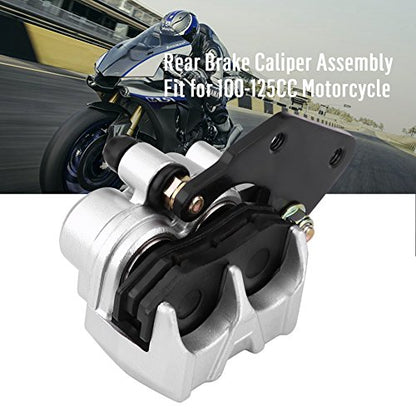 Motorcycle Brake Caliper,Yctze Brems Sattel Hinten Motorrad Bremssattel,Rear Brake Caliper Assembly for Motorcycle 100 Engine Rear Brake Pump Caliper Assembly 200mm go cart brake caliper