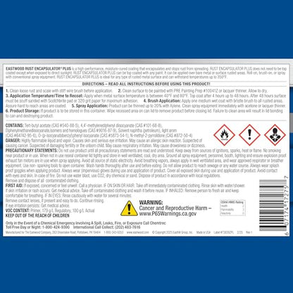 Eastwood Matte Gray Rust Encapsulator Plus | Long Lasting Durable Finish 1 Coat Maximum Rust Protection | Heat Resistance up to 350 Degrees Fahrenheit | Quart 1 Pack - color: Matte Gray, size: 32 Ounce (Pack of 1)
