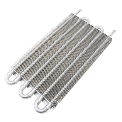 5/16" Transmission Oil Cooler Kit, Universal Aluminium alloy 6 Pass Tube and Fin Oil Cooler Kit with Hose Mounting Kit