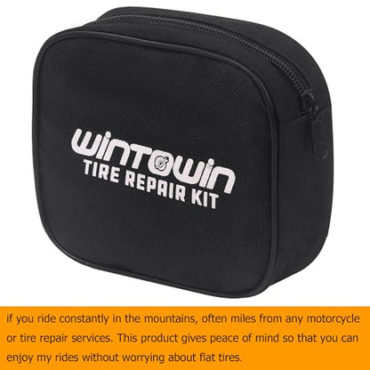 CO2 Tire Repair Kit with Inflator for Tubeless Tires, Motorcycle ATV UTV