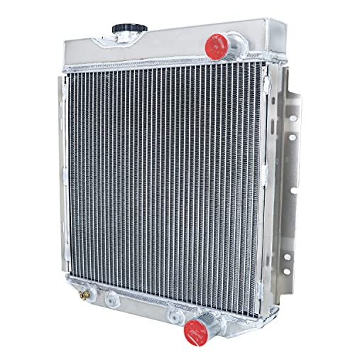 4 Row Radiator For Ford Mustang 1964-1966 Falcon Comet 1960-1965 - size: 4 Row Radiator+CNC 1.3Bar Cap