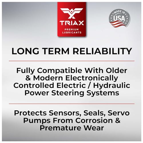 TRIAX Asian Car PSF Hydraulic & Electric Full Synthetic OEM Grade Power Steering Fluid | Compatible with Honda, Acura, Toyota, Lexus, Nissan, Infiniti, Mazda, Hyundai, Kia & More (1 Quart) (Pack of 3) - size: 1 Quart (Pack of 3)