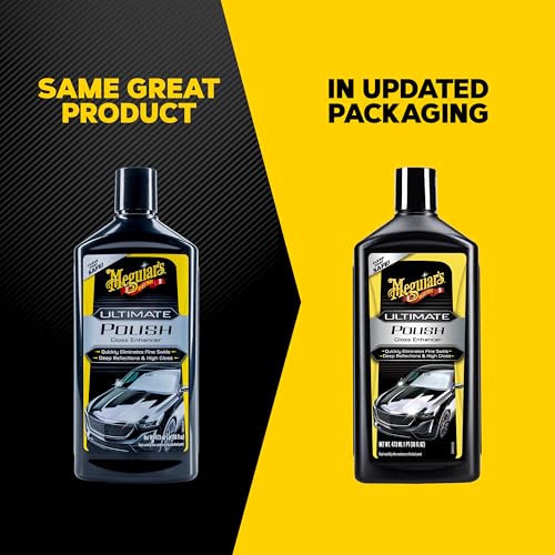 Meguiar’s Ultimate Polish, High-Gloss Polish for a Show Car Shine, 16 oz - size: 16 Fl Oz (Pack of 1), style: 16 Oz