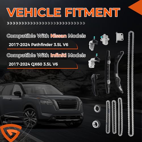 130286KA0A Engine Timing Chain Kit Fit For Nissan Pathfinder 130286KA1B - size: 130706KA1C