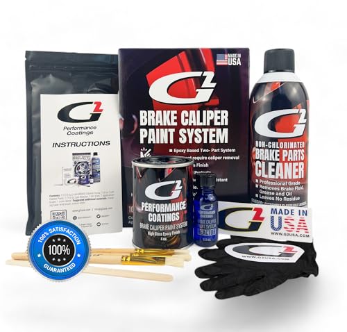 G2 High Temperature Brake Caliper Paint System Set RED G2160 - High Gloss - color: Red