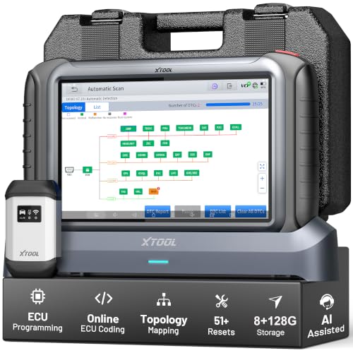 XTOOL IP919 PRO V2.0 ECU Programming Scan Tool, Topology Map OBD2 Scanner