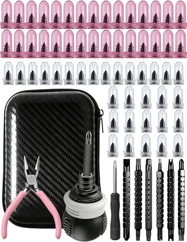 Tire Repair Rubber Nail Kit, 70 PCS Screw-in Tubeless Tire Repair Nail Kit for Car, Motorcycle, Truck, ATV, SUV, Tractor