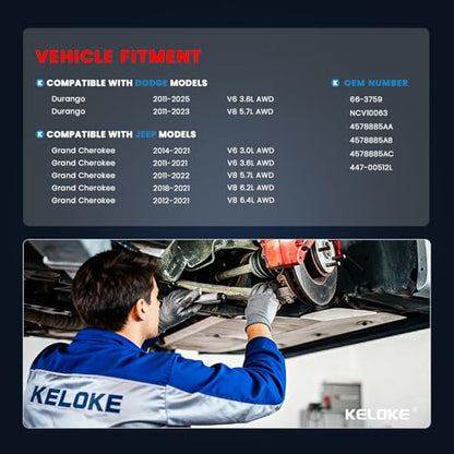 KELOKE CV Axle Shaft Assembly Compatible with Dodge & Jeep - size: 66-3759